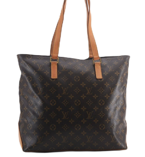 Authentic Louis Vuitton Monogram Cabas Mezzo Shoulder Tote Bag M51151 LV 0994F