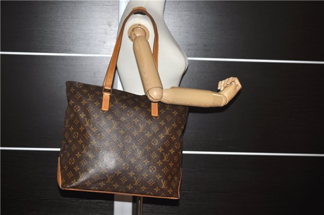 Authentic Louis Vuitton Monogram Cabas Mezzo Shoulder Tote Bag M51151 LV 0994F