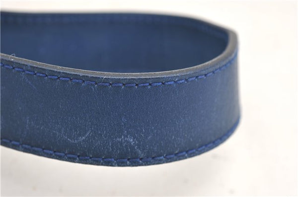 Authentic GUCCI Flora Shoulder Cross Body Bag Canvas Leather Blue Ivory 0994G