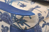 Authentic GUCCI Flora Shoulder Cross Body Bag Canvas Leather Blue Ivory 0994G