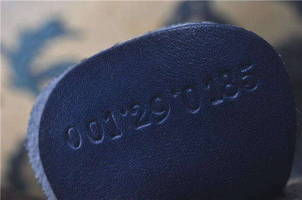 Authentic GUCCI Flora Shoulder Cross Body Bag Canvas Leather Blue Ivory 0994G