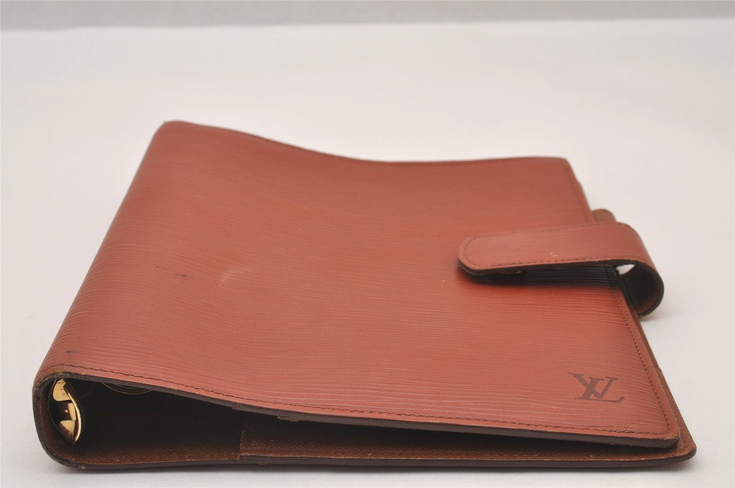 Authentic Louis Vuitton Epi Agenda GM Notebook Cover Brown R20213 LV 0994I