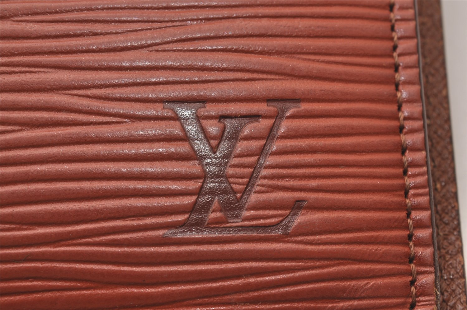 Authentic Louis Vuitton Epi Agenda GM Notebook Cover Brown R20213 LV 0994I