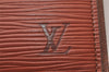 Authentic Louis Vuitton Epi Agenda GM Notebook Cover Brown R20213 LV 0994I