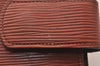 Authentic Louis Vuitton Epi Agenda GM Notebook Cover Brown R20213 LV 0994I