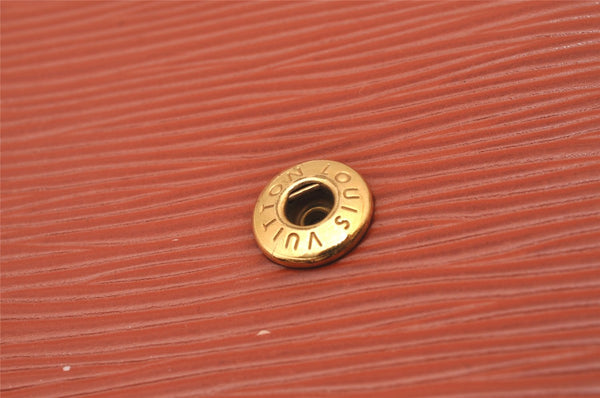 Authentic Louis Vuitton Epi Agenda GM Notebook Cover Brown R20213 LV 0994I