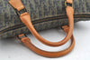 Authentic Christian Dior Trotter Hand Boston Bag PVC Leather Navy Blue 0995I