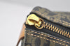 Authentic Christian Dior Trotter Hand Boston Bag PVC Leather Navy Blue 0995I