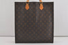 Authentic Louis Vuitton Monogram Sac Plat Hand Tote Bag M51140 LV 0996I