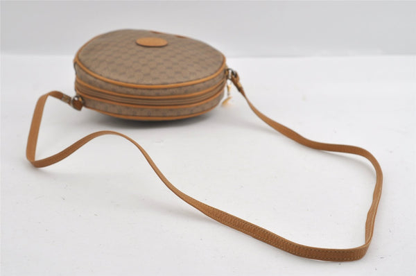 Authentic GUCCI Micro GG PVC Leather Shoulder Cross Body Bag Brown 0997I