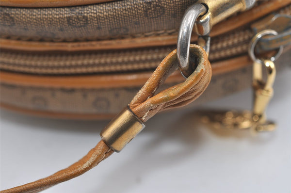 Authentic GUCCI Micro GG PVC Leather Shoulder Cross Body Bag Brown 0997I