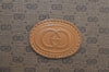 Authentic GUCCI Micro GG PVC Leather Shoulder Cross Body Bag Brown 0997I