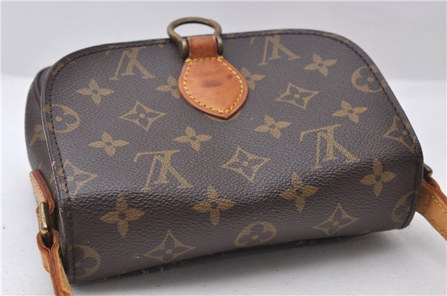 Auth Louis Vuitton Monogram Saint Cloud PM Shoulder Cross Bag M51244 LV 1002D