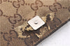 Authentic GUCCI Waist Body Bag Purse GG Canvas Leather 146304 Brown 1004G