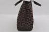 Authentic GIVENCHY MAROQUINERIE Vintage Hand Bag Purse Canvas Brown 1004I