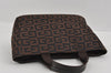 Authentic GIVENCHY MAROQUINERIE Vintage Hand Bag Purse Canvas Brown 1004I