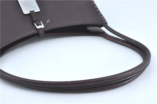 Authentic GUCCI Shoulder Hand Bag Purse Leather 0014278 Bordeaux Red 1005C