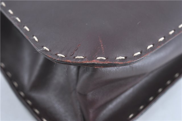 Authentic GUCCI Shoulder Hand Bag Purse Leather 0014278 Bordeaux Red 1005C