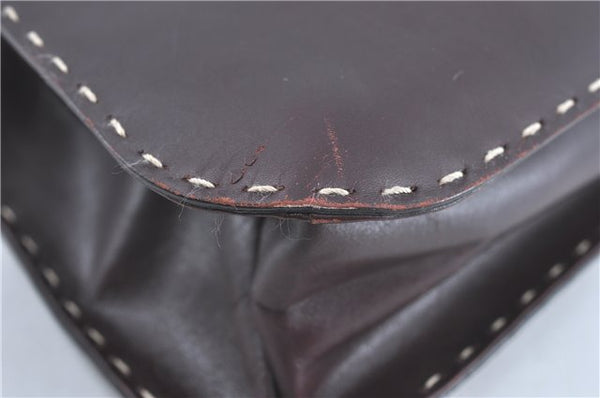 Authentic GUCCI Shoulder Hand Bag Purse Leather 0014278 Bordeaux Red 1005C