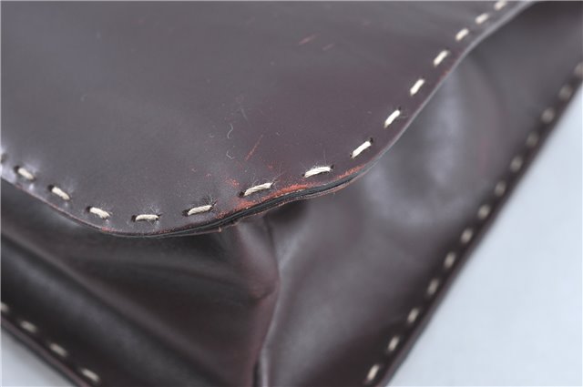 Authentic GUCCI Shoulder Hand Bag Purse Leather 0014278 Bordeaux Red 1005C