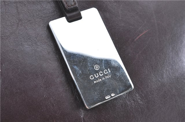 Authentic GUCCI Shoulder Hand Bag Purse Leather 0014278 Bordeaux Red 1005C