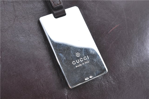 Authentic GUCCI Shoulder Hand Bag Purse Leather 0014278 Bordeaux Red 1005C