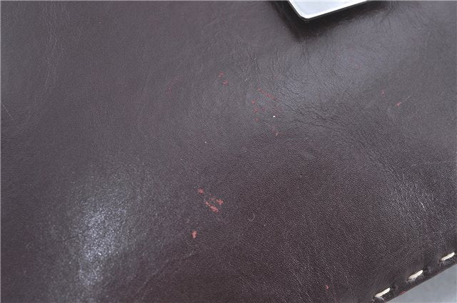 Authentic GUCCI Shoulder Hand Bag Purse Leather 0014278 Bordeaux Red 1005C