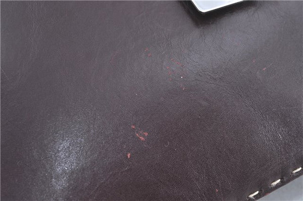 Authentic GUCCI Shoulder Hand Bag Purse Leather 0014278 Bordeaux Red 1005C