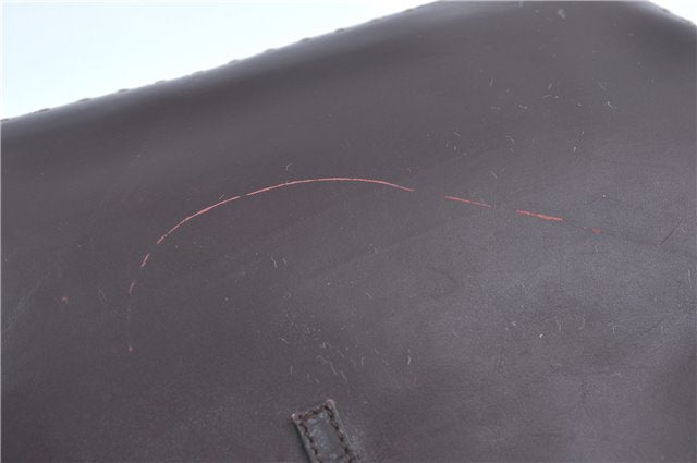 Authentic GUCCI Shoulder Hand Bag Purse Leather 0014278 Bordeaux Red 1005C