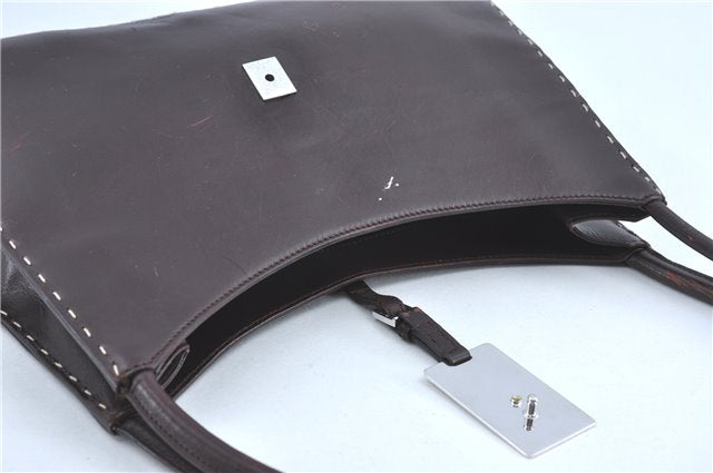 Authentic GUCCI Shoulder Hand Bag Purse Leather 0014278 Bordeaux Red 1005C