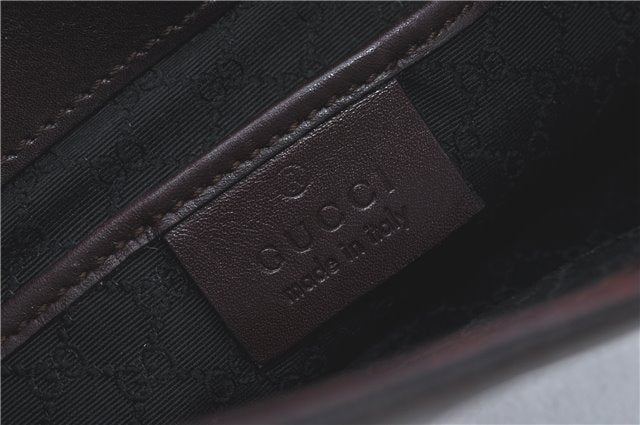 Authentic GUCCI Shoulder Hand Bag Purse Leather 0014278 Bordeaux Red 1005C