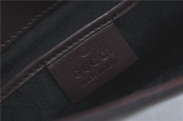 Authentic GUCCI Shoulder Hand Bag Purse Leather 0014278 Bordeaux Red 1005C