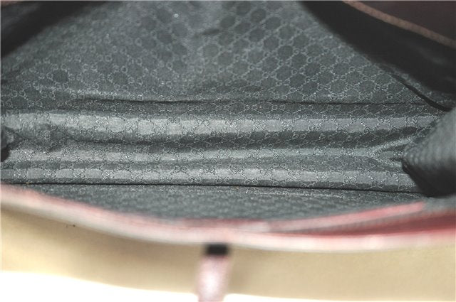 Authentic GUCCI Shoulder Hand Bag Purse Leather 0014278 Bordeaux Red 1005C