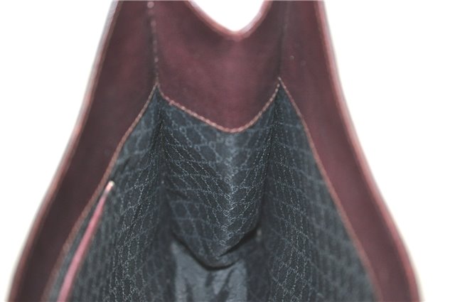 Authentic GUCCI Shoulder Hand Bag Purse Leather 0014278 Bordeaux Red 1005C