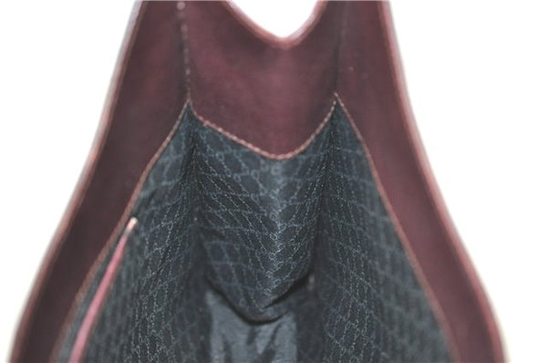 Authentic GUCCI Shoulder Hand Bag Purse Leather 0014278 Bordeaux Red 1005C