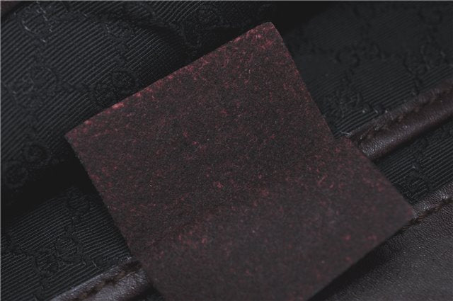 Authentic GUCCI Shoulder Hand Bag Purse Leather 0014278 Bordeaux Red 1005C