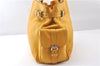 Authentic PRADA Vintage Leather Shoulder Hand Bag Yellow 1005G