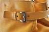 Authentic PRADA Vintage Leather Shoulder Hand Bag Yellow 1005G