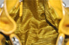 Authentic PRADA Vintage Leather Shoulder Hand Bag Yellow 1005G
