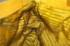 Authentic PRADA Vintage Leather Shoulder Hand Bag Yellow 1005G