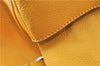 Authentic PRADA Vintage Leather Shoulder Hand Bag Yellow 1005G