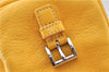 Authentic PRADA Vintage Leather Shoulder Hand Bag Yellow 1005G