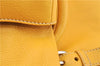 Authentic PRADA Vintage Leather Shoulder Hand Bag Yellow 1005G