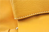 Authentic PRADA Vintage Leather Shoulder Hand Bag Yellow 1005G