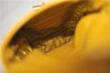 Authentic PRADA Vintage Leather Shoulder Hand Bag Yellow 1005G