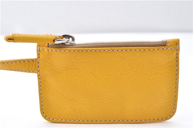 Authentic PRADA Vintage Leather Shoulder Hand Bag Yellow 1005G