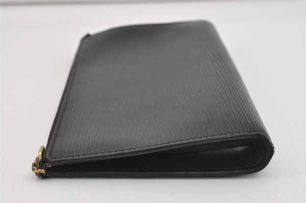 Authentic Louis Vuitton Epi Pochette Accessoires Pouch Black M52942 LV 1005I