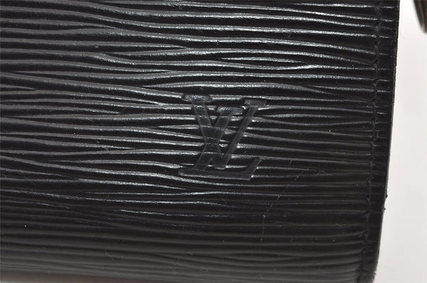 Authentic Louis Vuitton Epi Pochette Accessoires Pouch Black M52942 LV 1005I