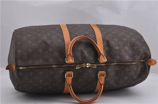 Authentic Louis Vuitton Monogram Keepall 55 Travel Boston Bag M41424 LV 1007F