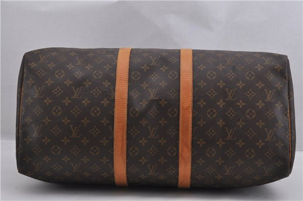 Authentic Louis Vuitton Monogram Keepall 55 Travel Boston Bag M41424 LV 1007F